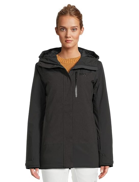 Helly Hansen Snowplay Long Ins Jacket Womens Coat Black