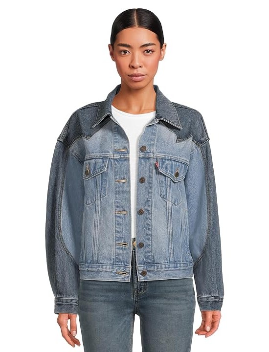 Levis Premium 90s Western Pieced Trucker Womens Jacket Free Range