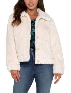 Fur Trucker Jacket by Liverpool Los Angeles